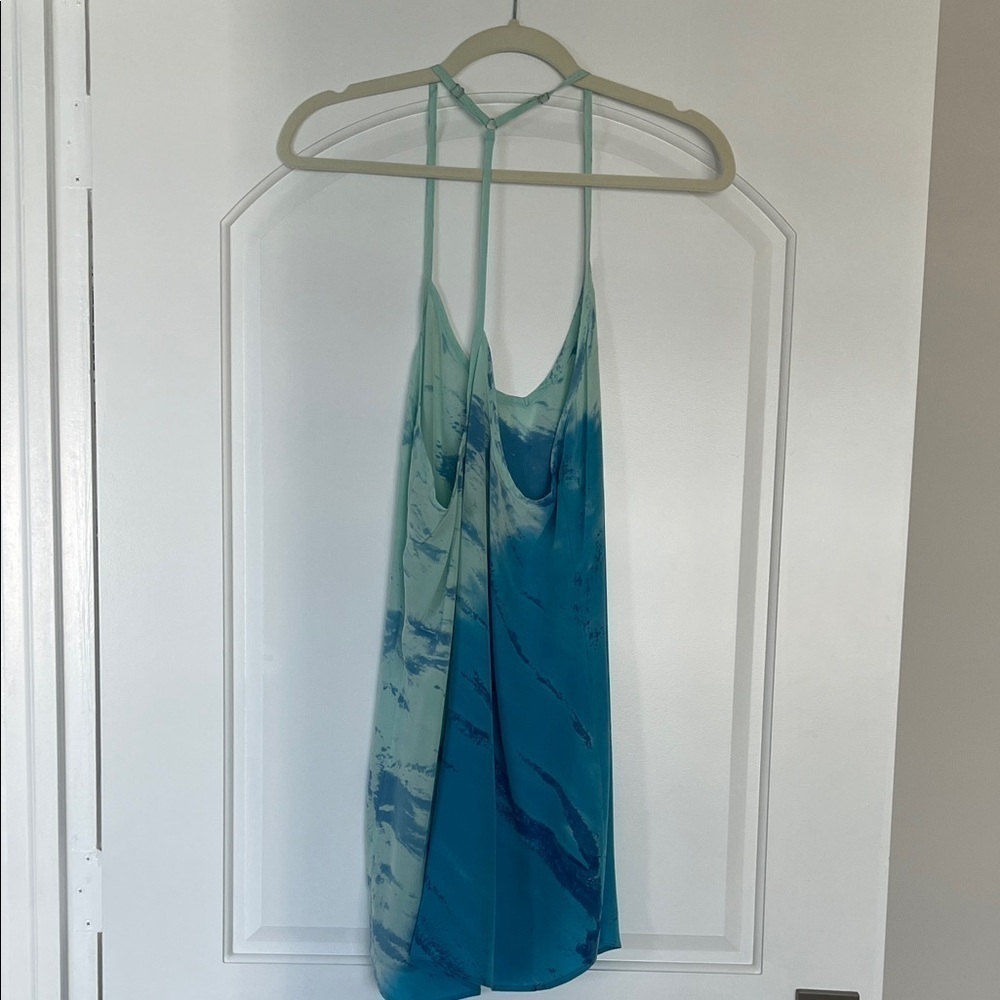 NWOT Gypsy 05 Sky Blue Silk Dress Size XS - Picture 3 of 9